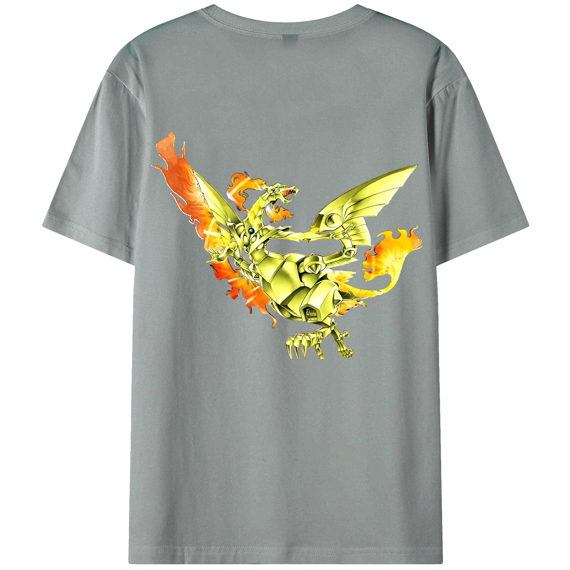 （画像用） 遊☆戯☆王 Yu-Gi-Oh! 綿100％ メンズ半袖Tシャツ（バックプリント） 通気性